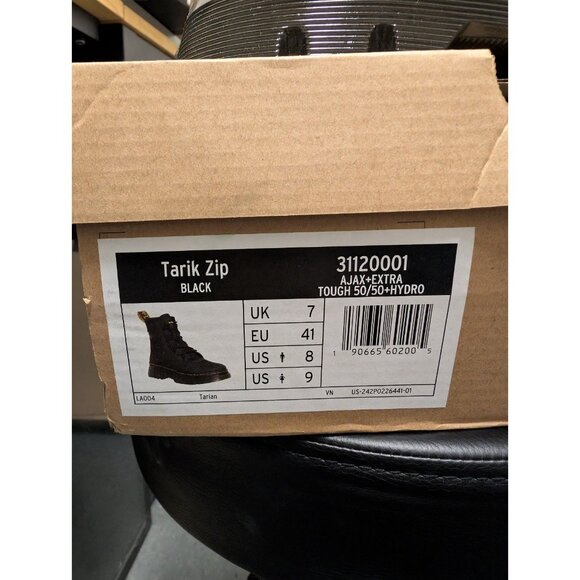 DR.MARTENS TARIK ZIP Leather Utility Boots Black New Size 7 - Picture 7 of 13